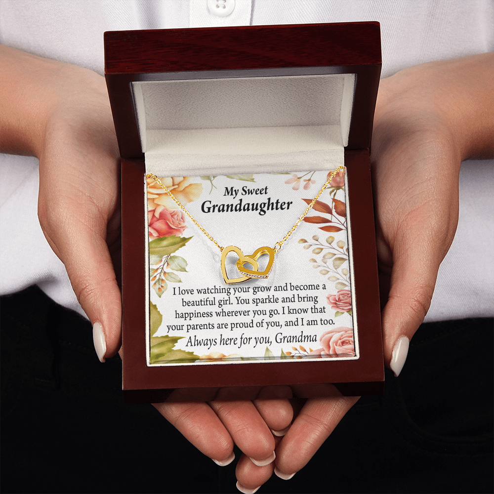 To Granddaughter We're Proud of You Granddaughter Necklace Inseparable Necklace-Express Your Love Gifts