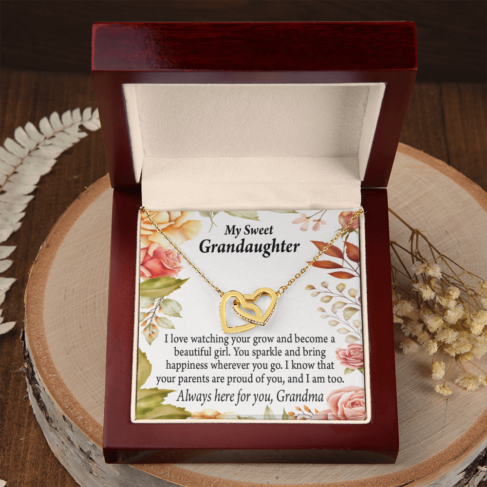 To Granddaughter We're Proud of You Granddaughter Necklace Inseparable Necklace-Express Your Love Gifts