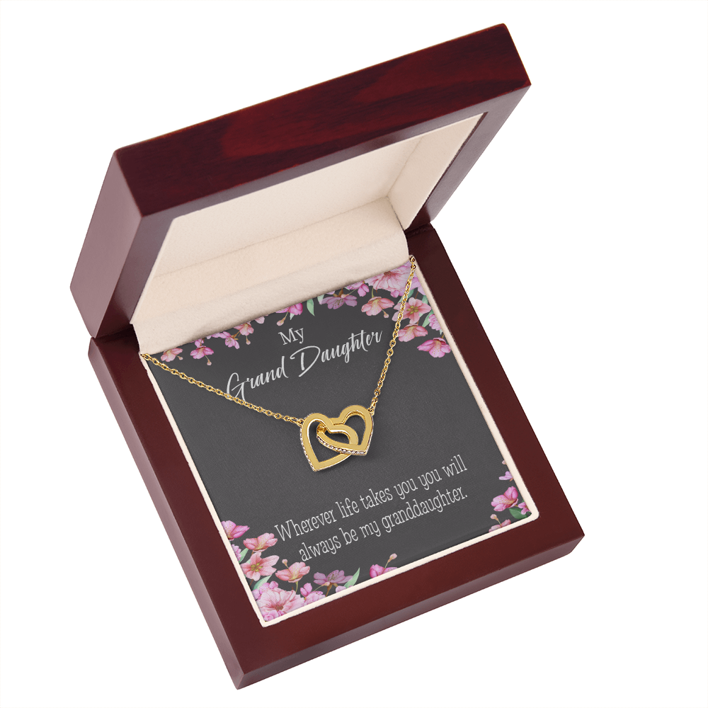 To Granddaughter Wherever Life Inseparable Necklace-Express Your Love Gifts