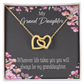 To Granddaughter Wherever Life Inseparable Necklace-Express Your Love Gifts