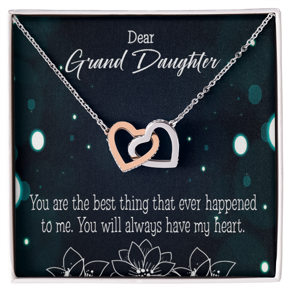 To Granddaughter You are the best Inseparable Necklace-Express Your Love Gifts