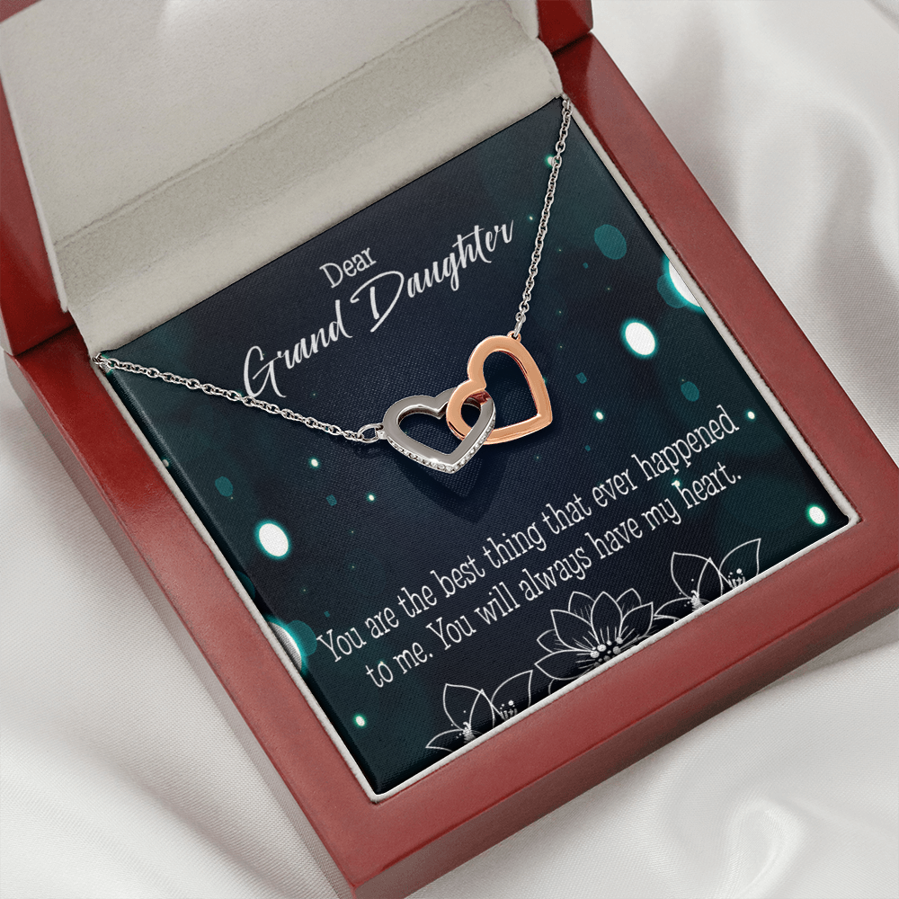 To Granddaughter You are the best Inseparable Necklace-Express Your Love Gifts