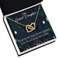 To Granddaughter You are the best Inseparable Necklace-Express Your Love Gifts