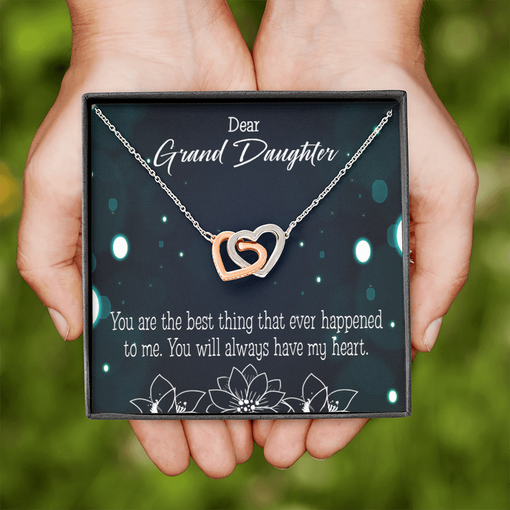 To Granddaughter You are the best Inseparable Necklace-Express Your Love Gifts