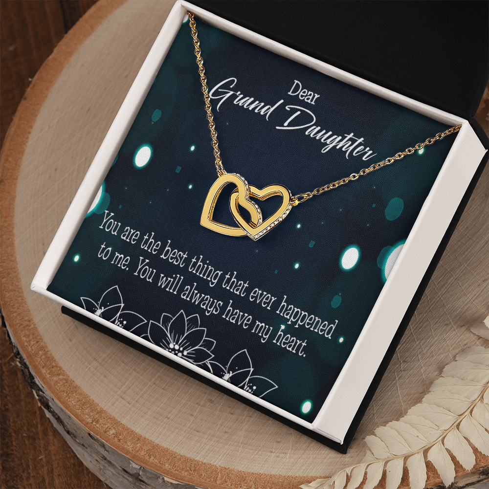 To Granddaughter You are the best Inseparable Necklace-Express Your Love Gifts