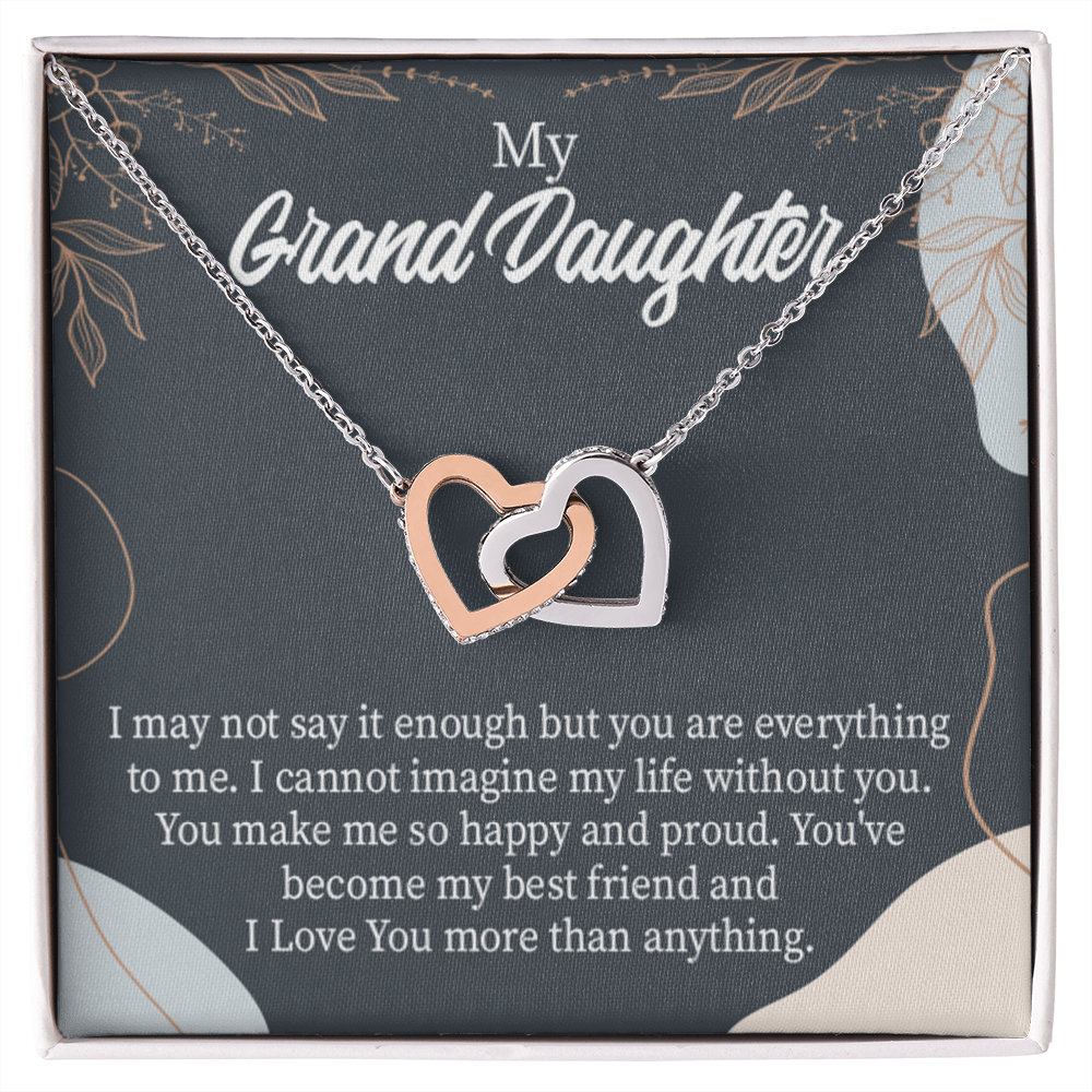 To Granddaughter You Make Me so Inseparable Necklace-Express Your Love Gifts