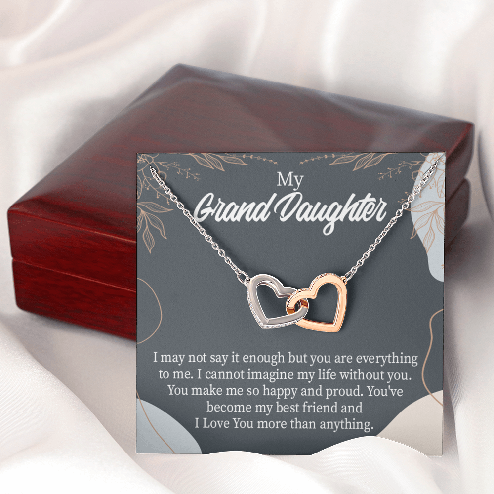 To Granddaughter You Make Me so Inseparable Necklace-Express Your Love Gifts