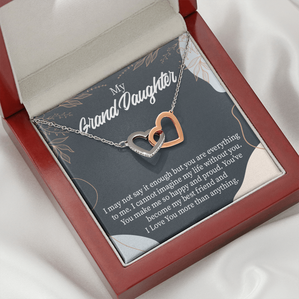 To Granddaughter You Make Me so Inseparable Necklace-Express Your Love Gifts
