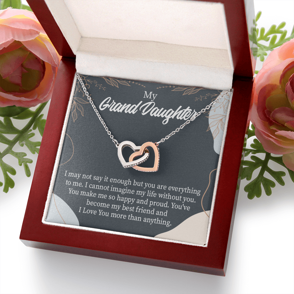 To Granddaughter You Make Me so Inseparable Necklace-Express Your Love Gifts