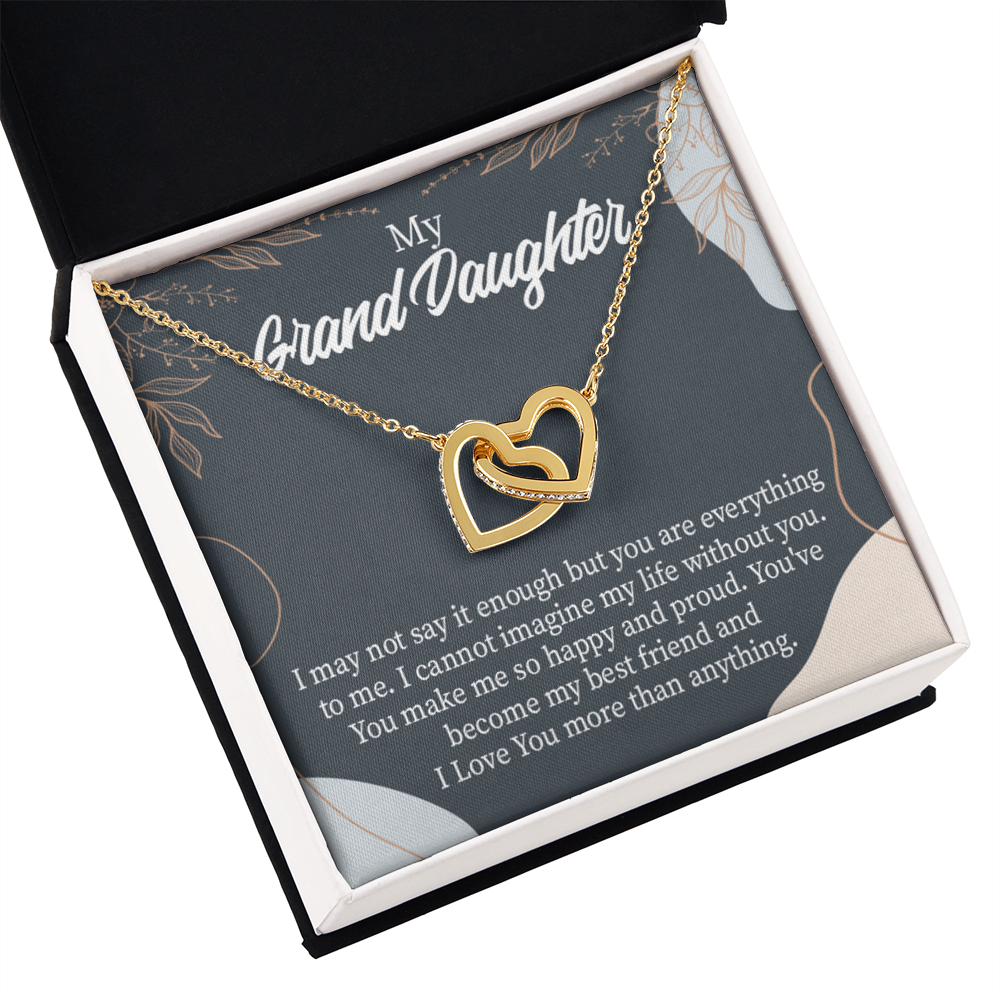 To Granddaughter You Make Me so Inseparable Necklace-Express Your Love Gifts