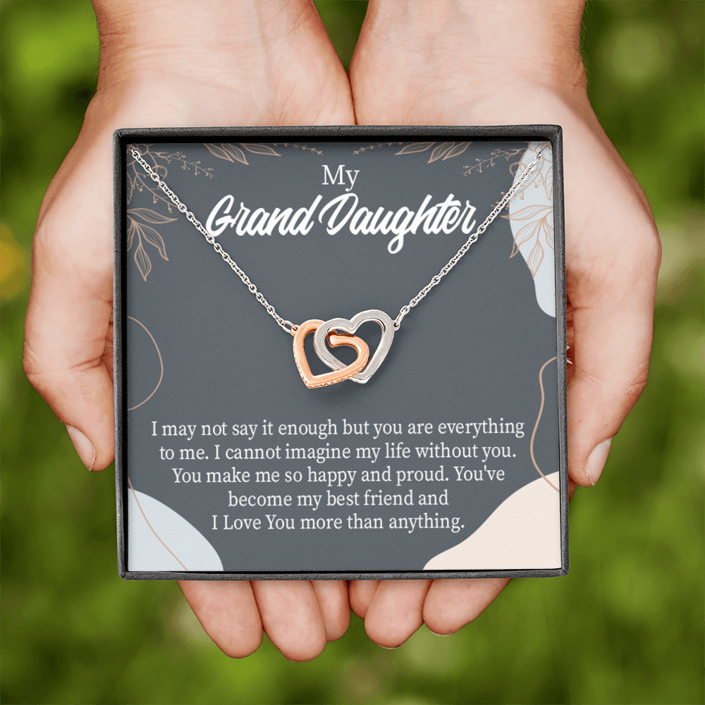 To Granddaughter You Make Me so Inseparable Necklace-Express Your Love Gifts