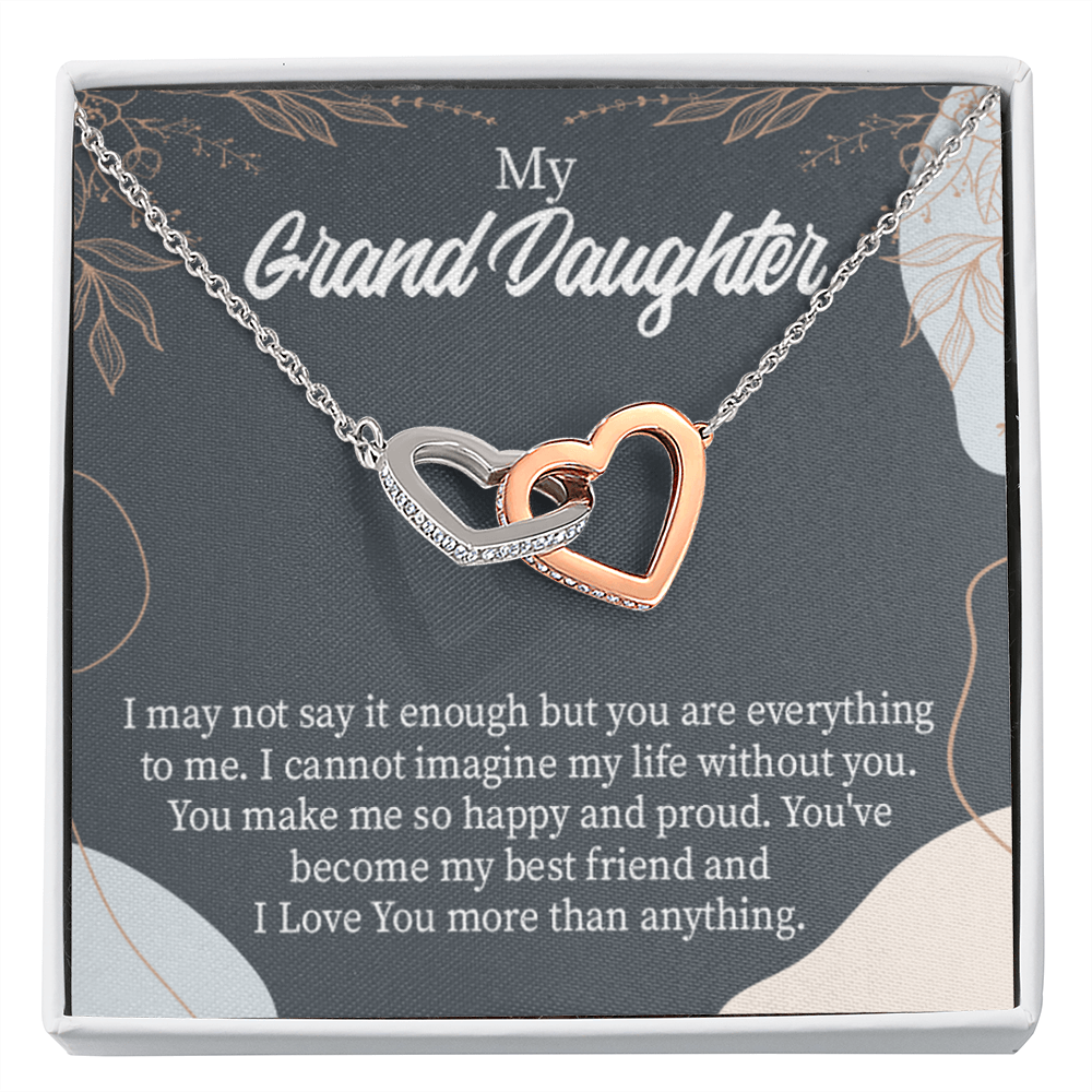 To Granddaughter You Make Me so Inseparable Necklace-Express Your Love Gifts