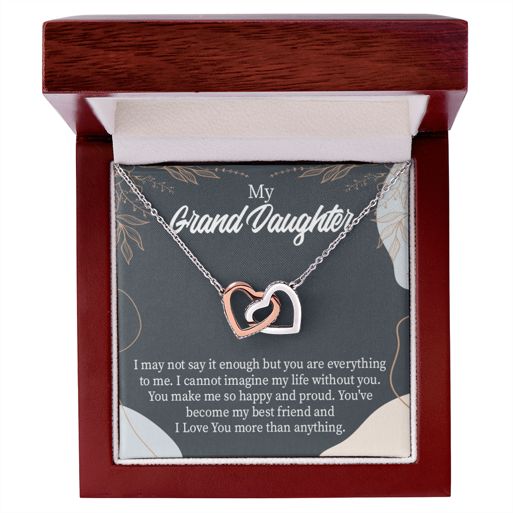 To Granddaughter You Make Me so Inseparable Necklace-Express Your Love Gifts