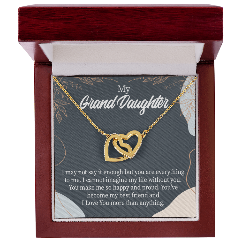 To Granddaughter You Make Me so Inseparable Necklace-Express Your Love Gifts