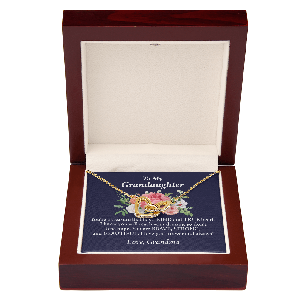 To Granddaughter You're a Treasure Inseparable Necklace-Express Your Love Gifts