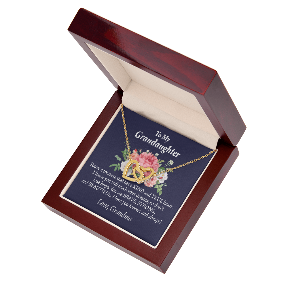 To Granddaughter You're a Treasure Inseparable Necklace-Express Your Love Gifts