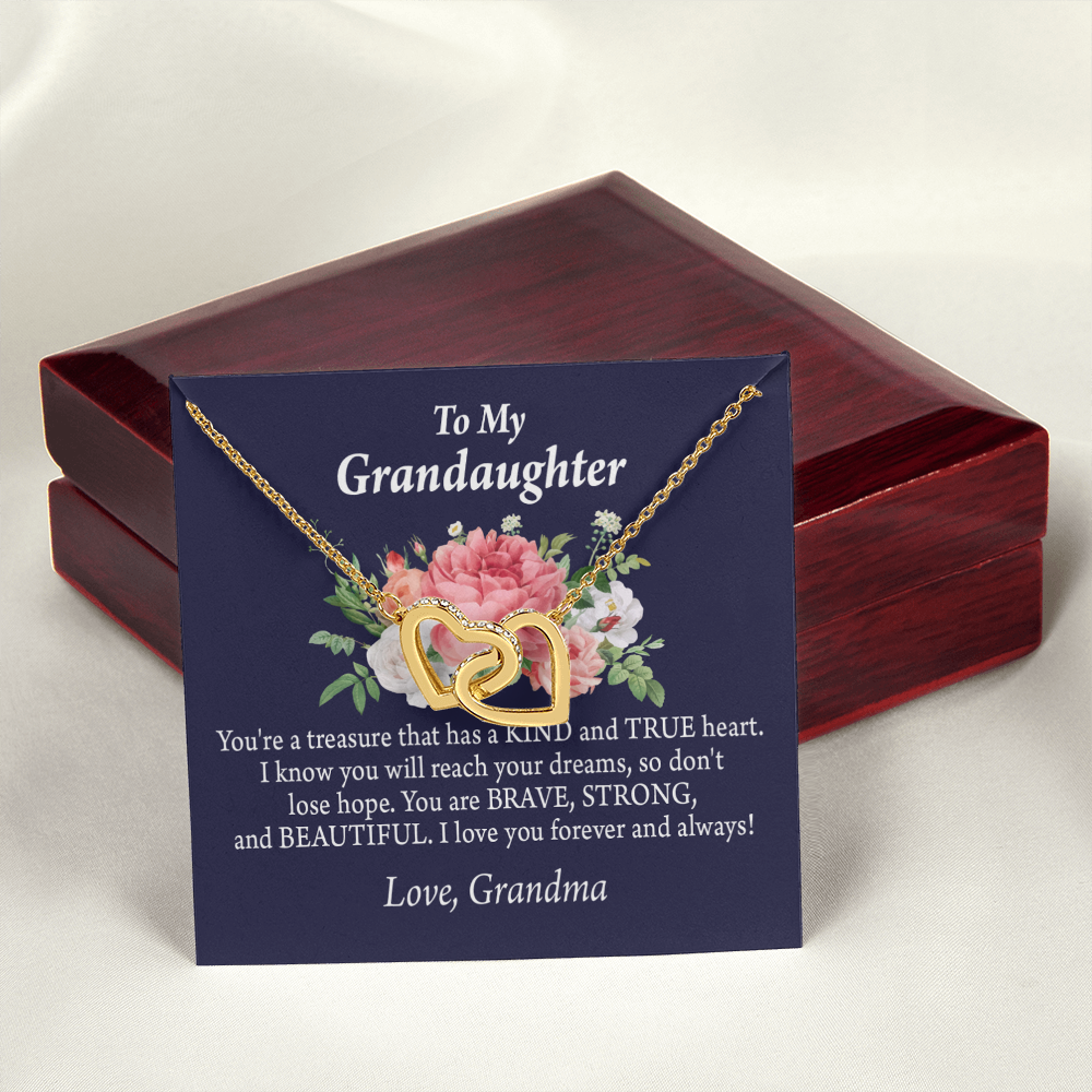 To Granddaughter You're a Treasure Inseparable Necklace-Express Your Love Gifts