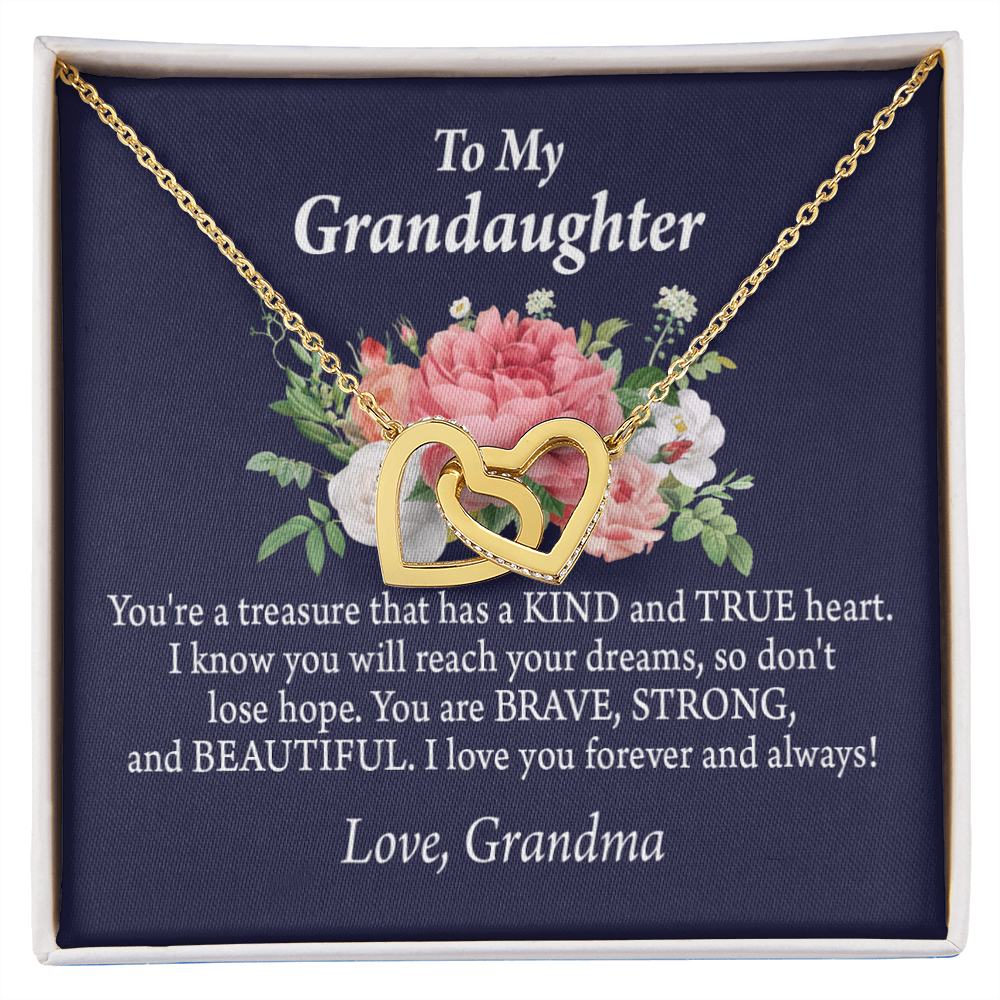 To Granddaughter You're a Treasure Inseparable Necklace-Express Your Love Gifts