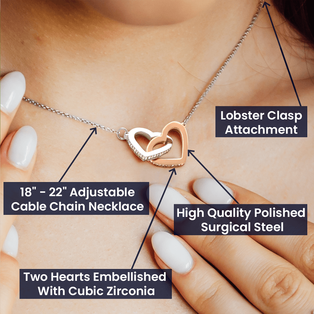 To Granddaughter You're a Treasure Inseparable Necklace-Express Your Love Gifts
