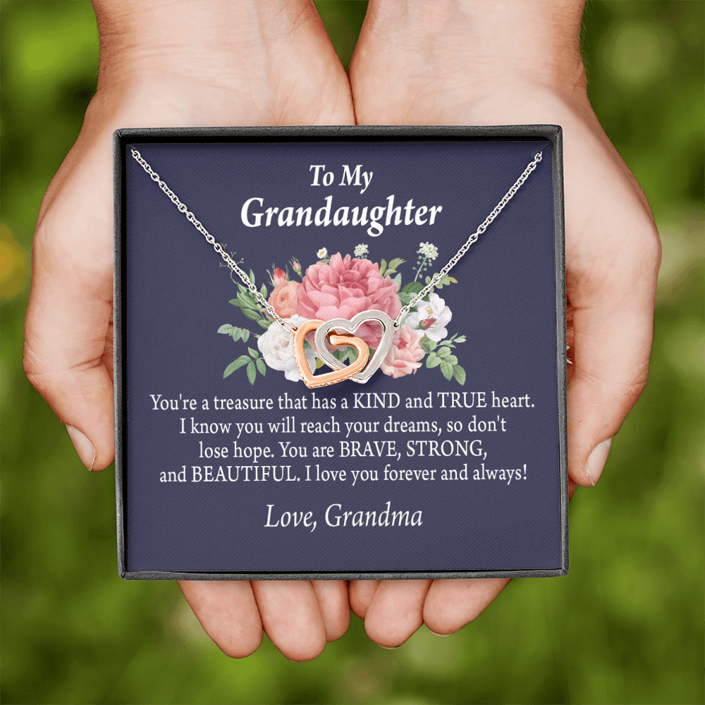 To Granddaughter You're a Treasure Inseparable Necklace-Express Your Love Gifts