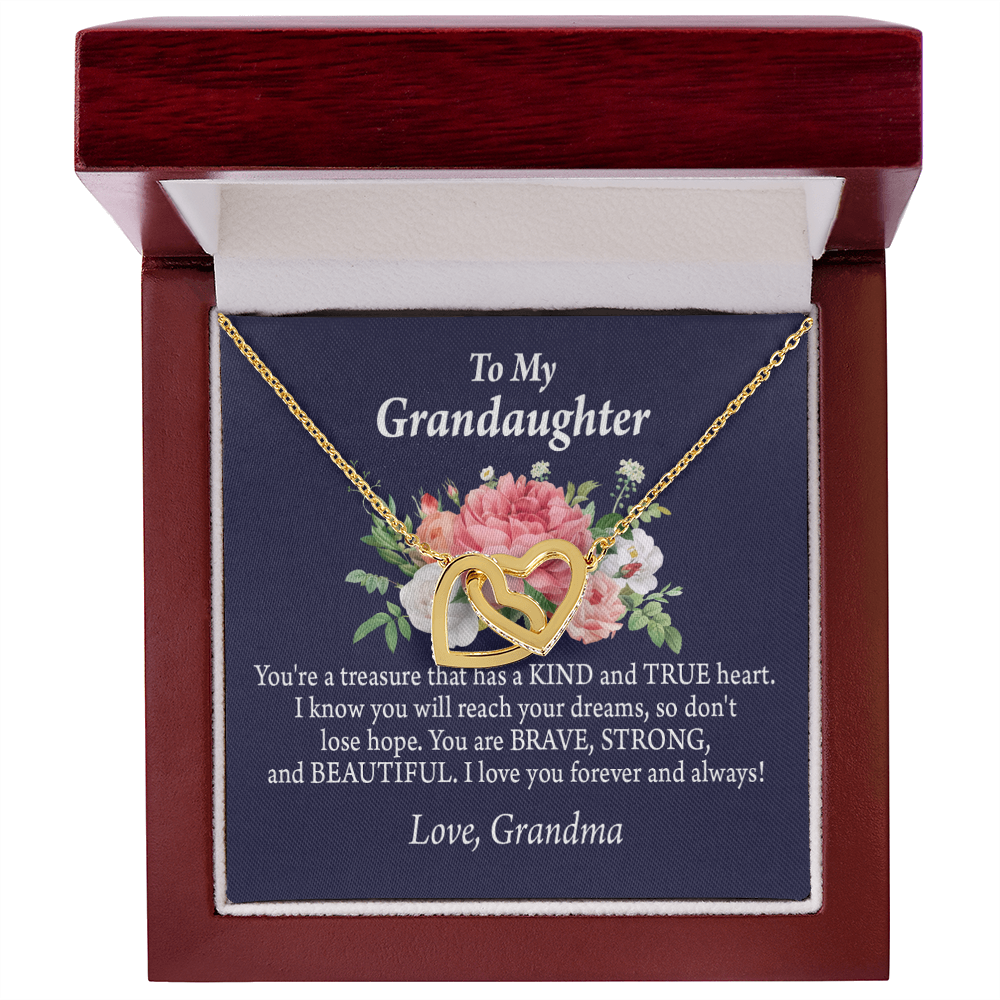 To Granddaughter You're a Treasure Inseparable Necklace-Express Your Love Gifts
