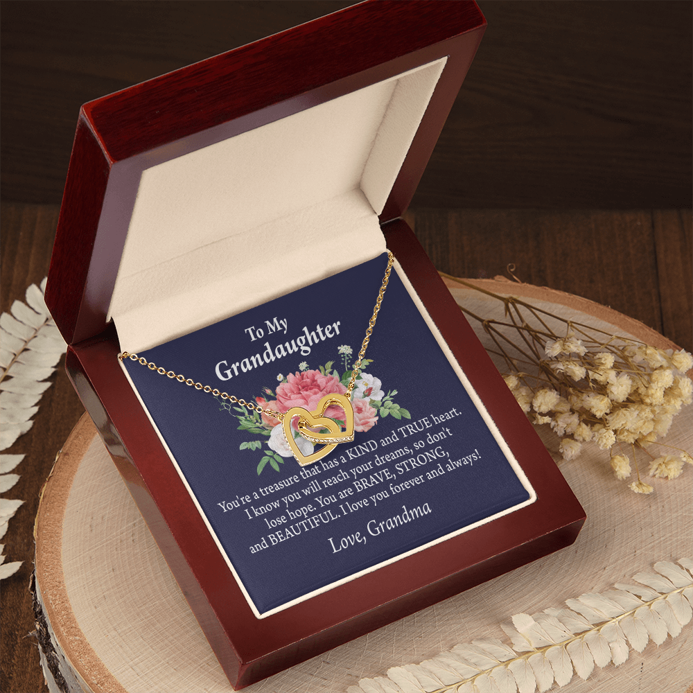 To Granddaughter You're a Treasure Inseparable Necklace-Express Your Love Gifts