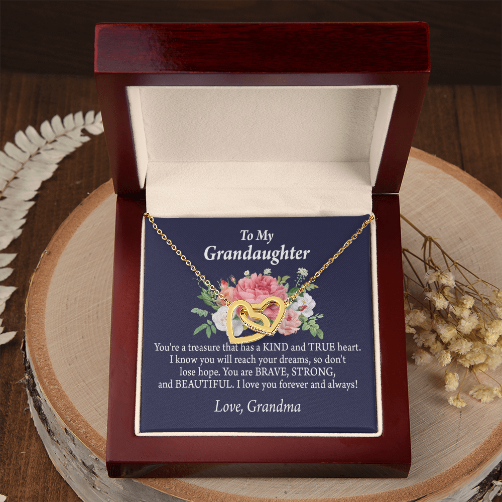 To Granddaughter You're a Treasure Inseparable Necklace-Express Your Love Gifts