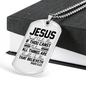 To Him That Believe Christian Necklace Stainless Steel or 18k Gold Dog Tag 24" Chain-Express Your Love Gifts