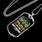 To Lay Down Ones Life Christian Necklace Stainless Steel or 18k Gold Dog Tag 24" Chain-Express Your Love Gifts