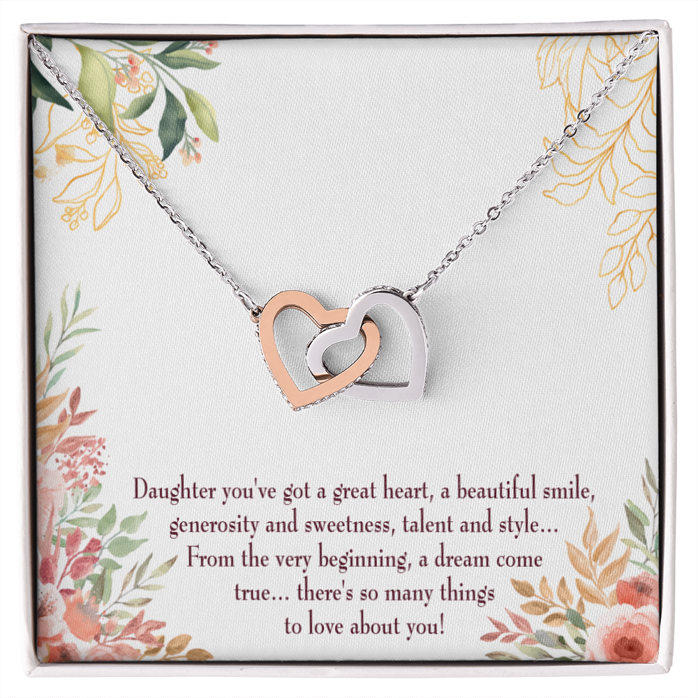To Mom A Beautiful Smile Inseparable Necklace-Express Your Love Gifts