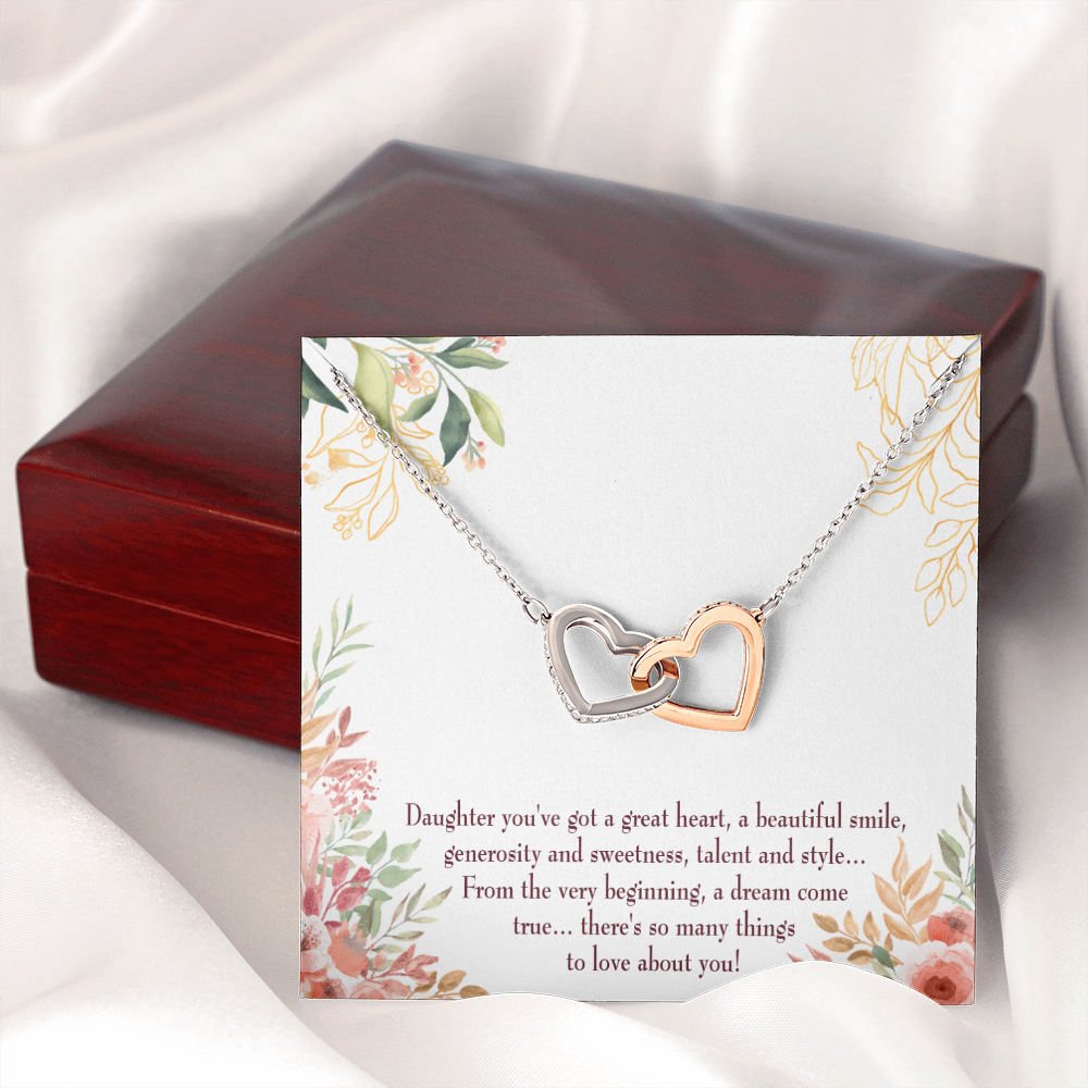 To Mom A Beautiful Smile Inseparable Necklace-Express Your Love Gifts