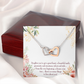 To Mom A Beautiful Smile Inseparable Necklace-Express Your Love Gifts