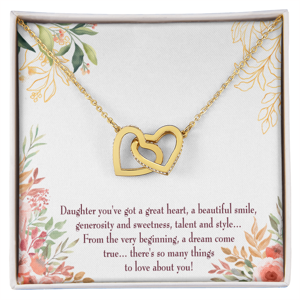 To Mom A Beautiful Smile Inseparable Necklace-Express Your Love Gifts