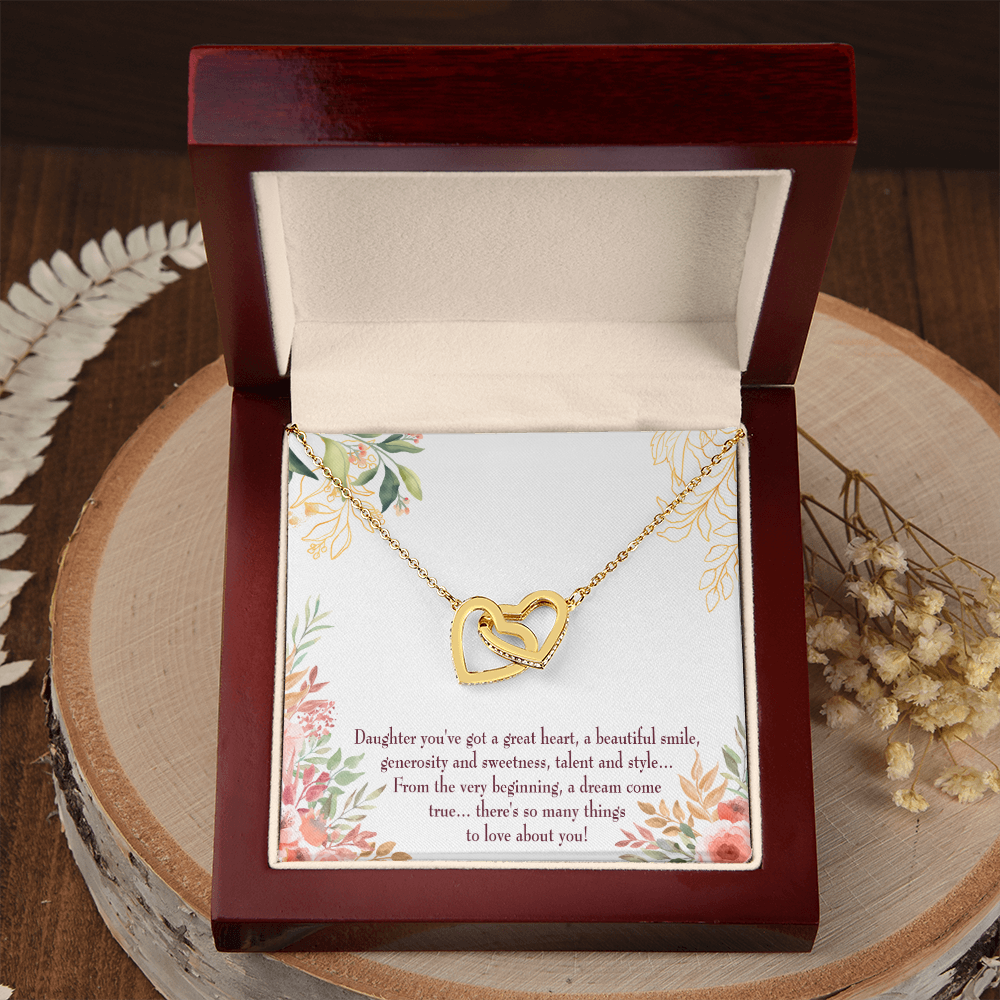 To Mom A Beautiful Smile Inseparable Necklace-Express Your Love Gifts