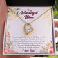 To Mom All Support Mom Forever Necklace w Message Card-Express Your Love Gifts