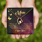 To Mom Always Happy Forever Necklace w Message Card-Express Your Love Gifts