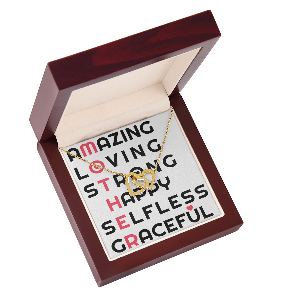 To Mom Amazing_Loving_Strong_Happy_Selfless_Graceful_Design Inseparable Necklace-Express Your Love Gifts