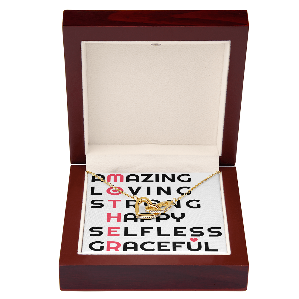 To Mom Amazing_Loving_Strong_Happy_Selfless_Graceful_Design Inseparable Necklace-Express Your Love Gifts