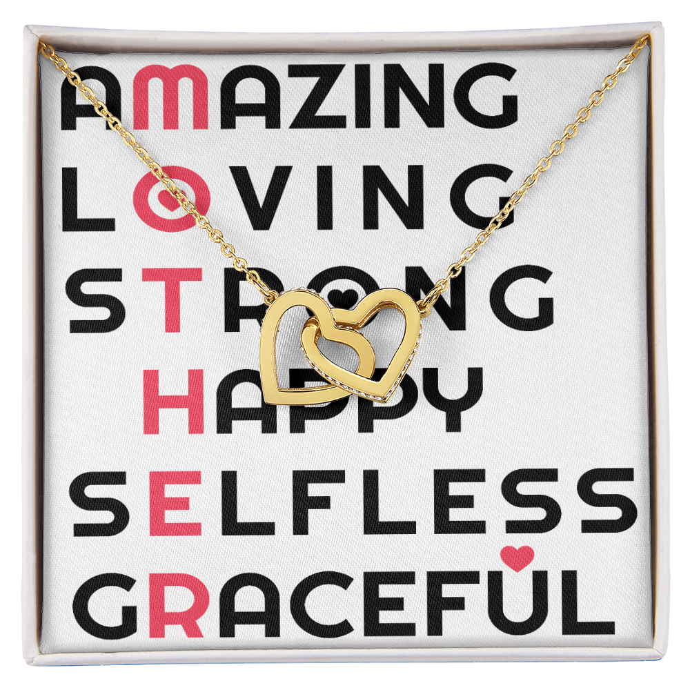 To Mom Amazing_Loving_Strong_Happy_Selfless_Graceful_Design Inseparable Necklace-Express Your Love Gifts