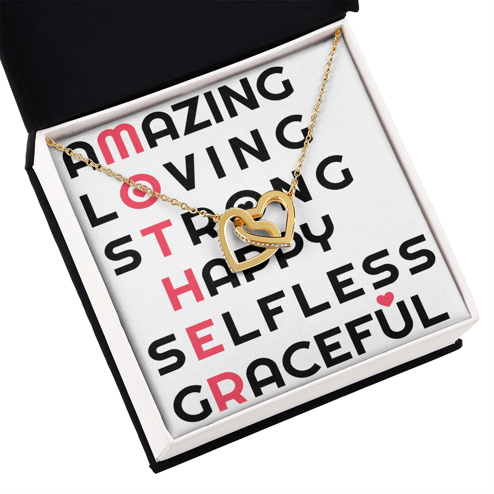 To Mom Amazing_Loving_Strong_Happy_Selfless_Graceful_Design Inseparable Necklace-Express Your Love Gifts