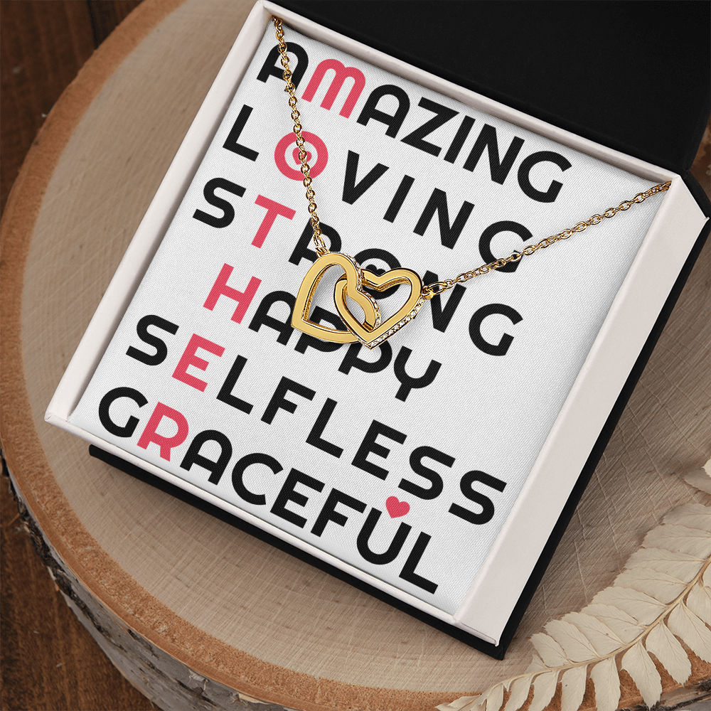 To Mom Amazing_Loving_Strong_Happy_Selfless_Graceful_Design Inseparable Necklace-Express Your Love Gifts