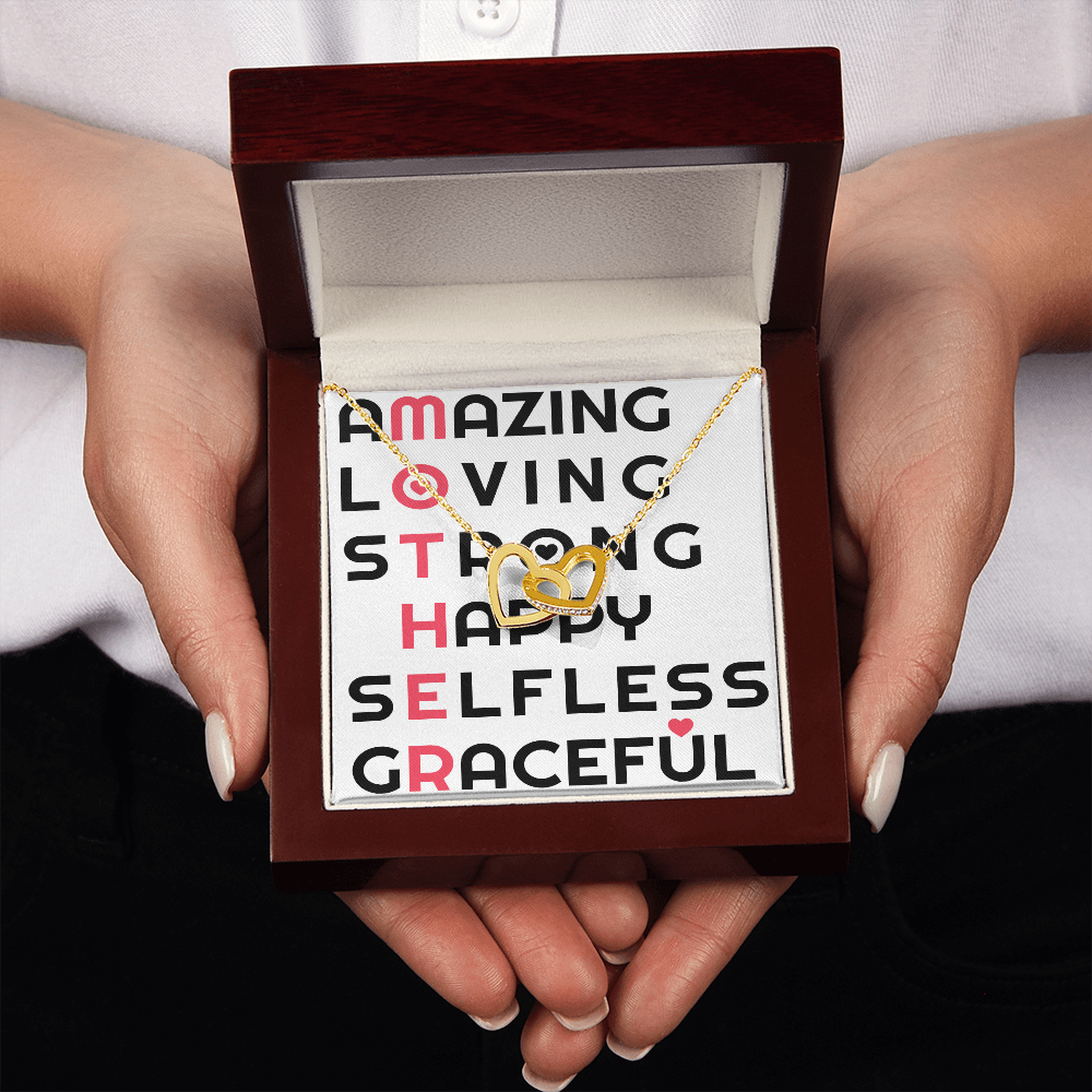 To Mom Amazing_Loving_Strong_Happy_Selfless_Graceful_Design Inseparable Necklace-Express Your Love Gifts