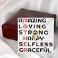 To Mom Amazing Loving Strong Happy Selfless Graceful Forever Necklace w Message Card-Express Your Love Gifts