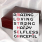 To Mom Amazing Loving Strong Happy Selfless Graceful Forever Necklace w Message Card-Express Your Love Gifts