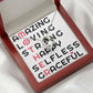 To Mom Amazing Loving Strong Happy Selfless Graceful Forever Necklace w Message Card-Express Your Love Gifts