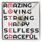To Mom Amazing Loving Strong Happy Selfless Graceful Forever Necklace w Message Card-Express Your Love Gifts