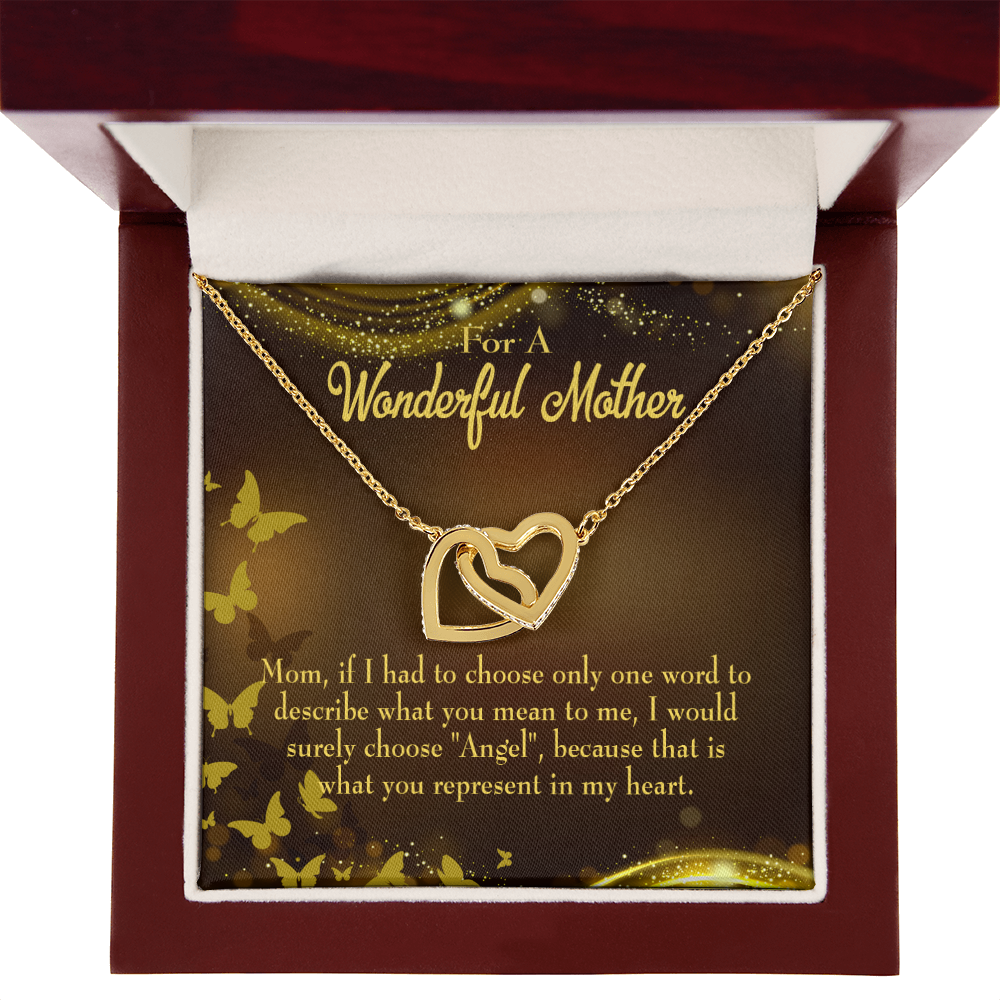 To Mom Angel Inseparable Necklace-Express Your Love Gifts