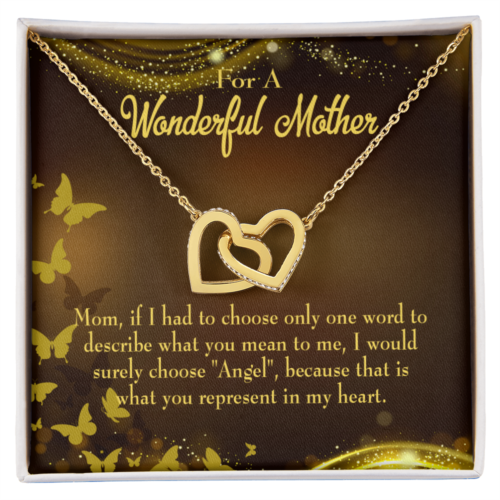 To Mom Angel Inseparable Necklace-Express Your Love Gifts