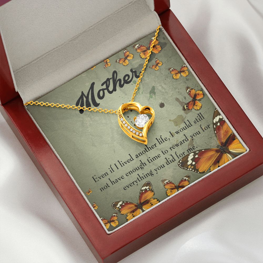 To Mom Another Life Forever Necklace w Message Card-Express Your Love Gifts