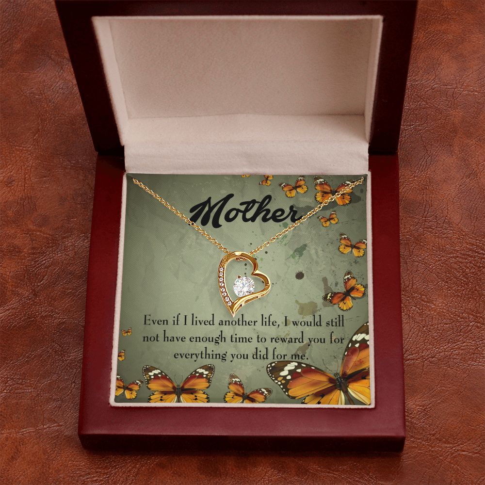 To Mom Another Life Forever Necklace w Message Card-Express Your Love Gifts